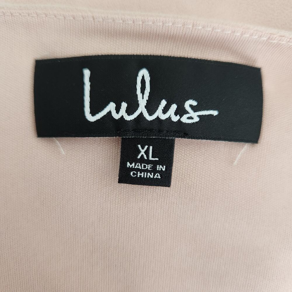 Lulus Wondrous Water Lilies Maxi Dress – Blush Pink Chiffon Romantic Chic XL - Picture 3 of 8